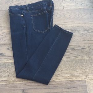 J. Crew dark wash toothpick jeans